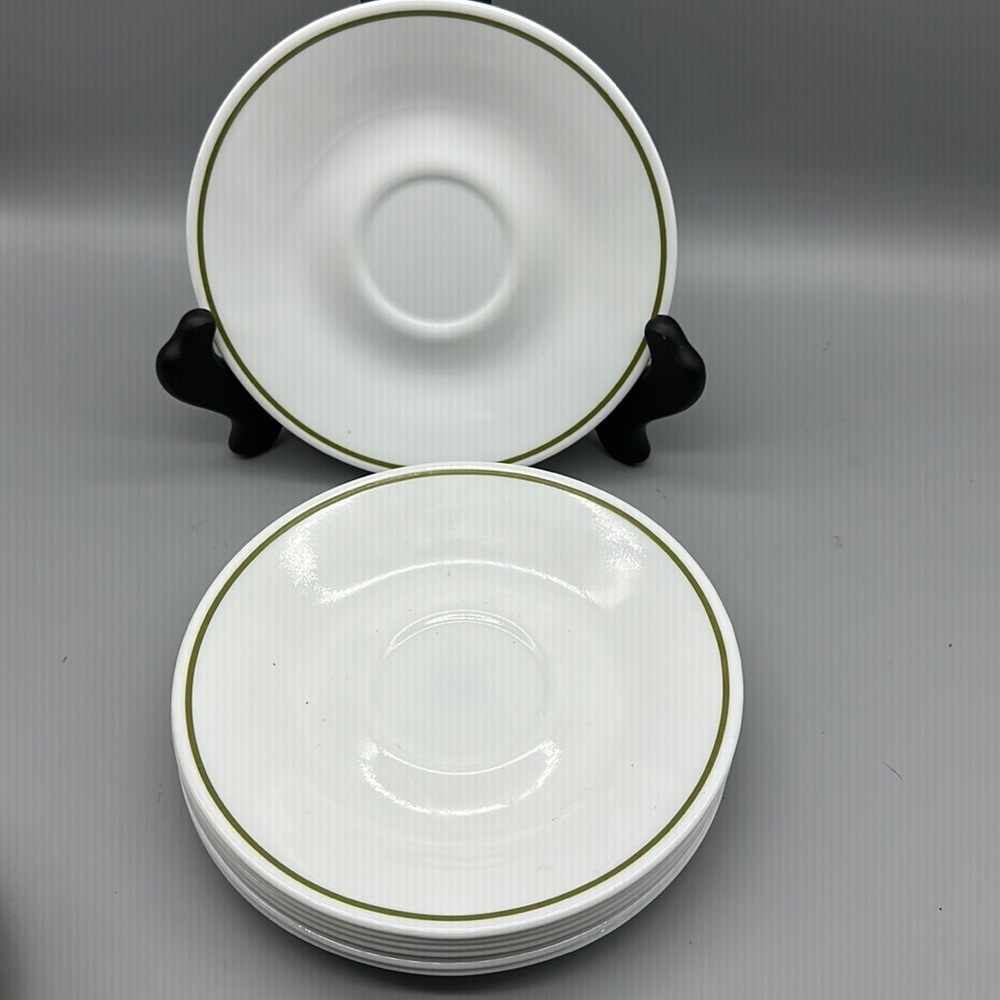 Corelle by Corning ceramic saucer plates set of 8